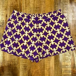 Purple And Yellow Shorts